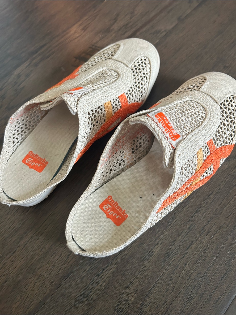 Onitsuka Tiger Mexico 66 Sabot Oatmeal Habanero Mesh Clogs Size 38 - Picture 5 of 8